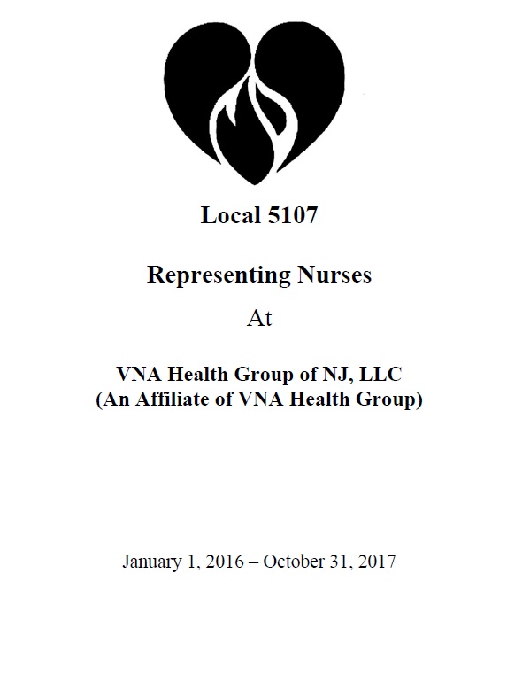 VNA Health Group of NJ, LLC  Contract (November 1, 2021 to October 31, 2024)