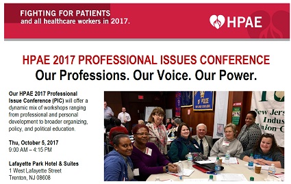 HPAE Professional Issues Conference (PIC) Will Be Held October 5th ...