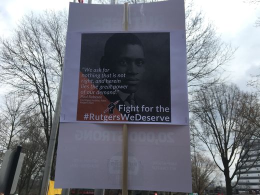 Contract, tuition, wage rally at Rutgers