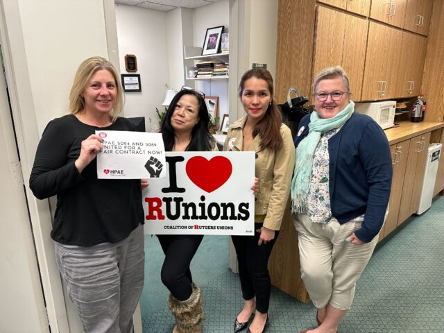 HPAE United at Rutgers for Strong Contracts Now!